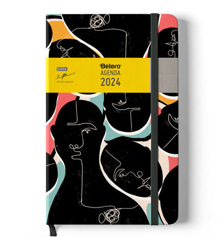 Agenda 2024 día por página: Calendario diaria | español , tamaño A4 -12  meses -Tapa dura- Planificador diario (Spanish Edition)