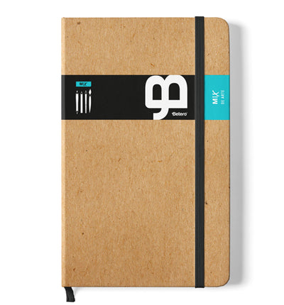 Cartón con elástico gris - Mix de arte